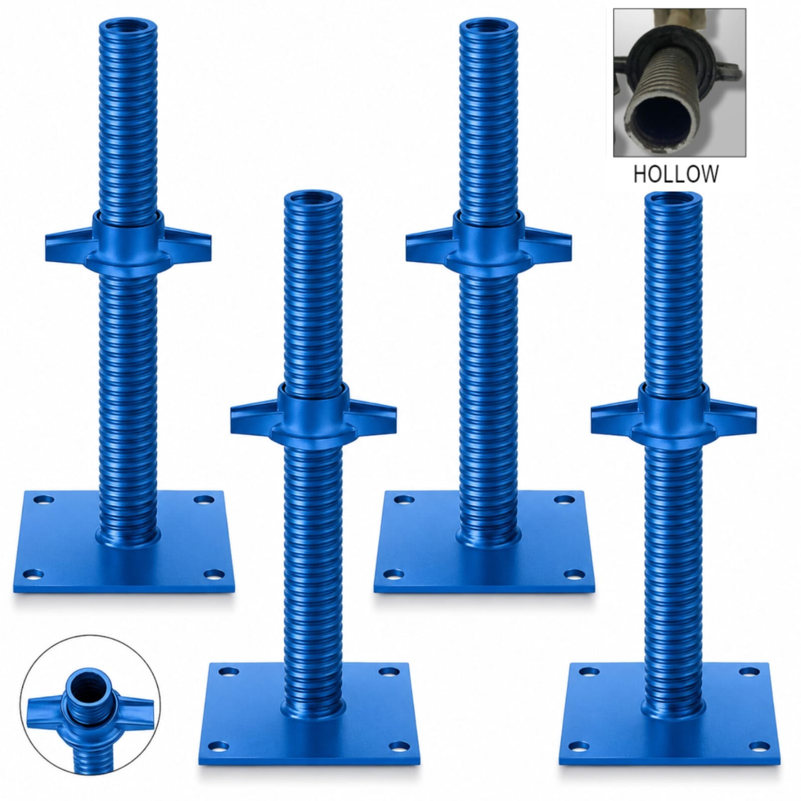Base Jack Hollow for scaffolding